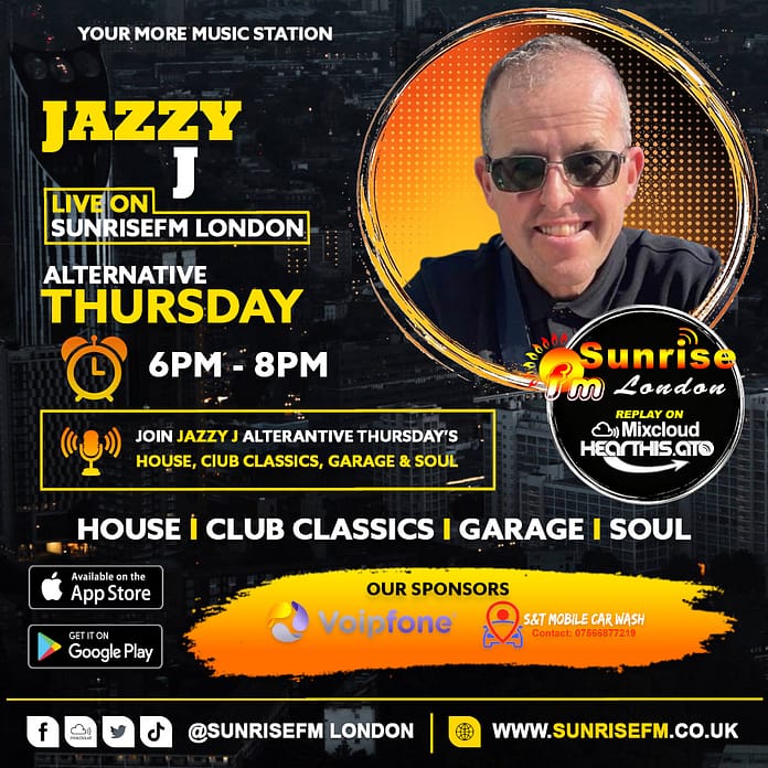 Jazzy J (Thursday 6pm - 8pm)