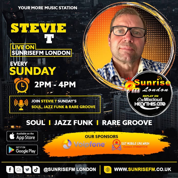 Stevie T (Sunday 2pm - 4pm)