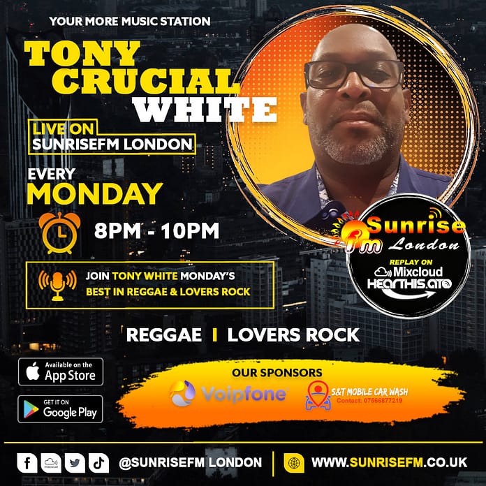 Tony Crucial White (Monday 8pm - 10pm)