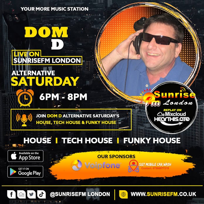 Dom D (Saturday 6pm - 8pm)