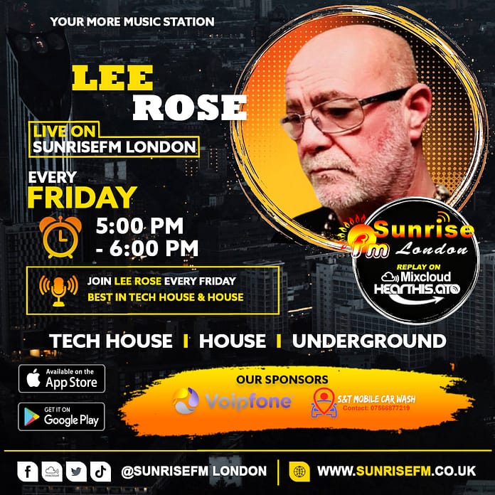 Lee Rose (Friday 5pm - 6pm)